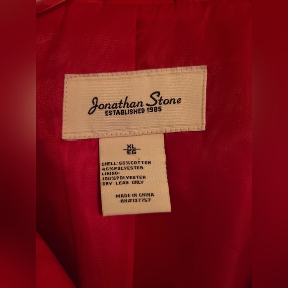 Jonathan Stone Women's Tailored Red Trench Coat - XL - Picture 4 of 7